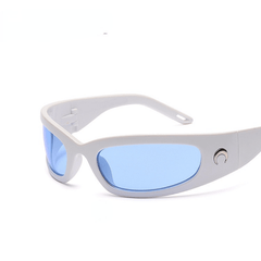 Y2K Oval Frame Sunglasses UV400 Futuristic Eyewear