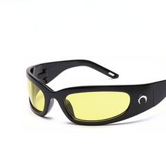 Y2K Oval Frame Sunglasses UV400 Futuristic Eyewear