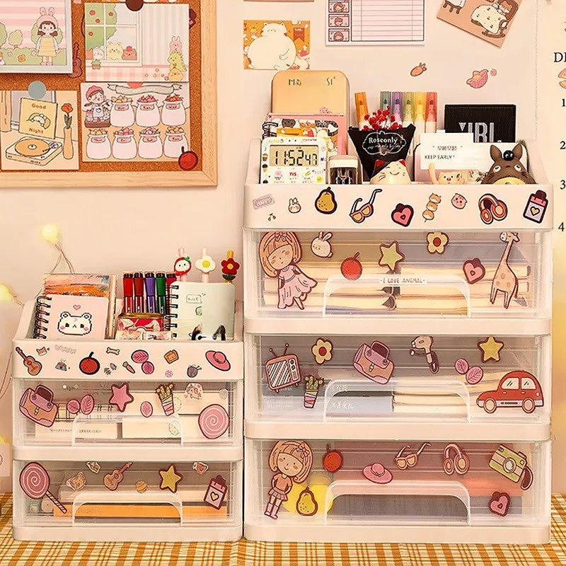 Large Capacity Makeup Organizer with Dustproof Drawer