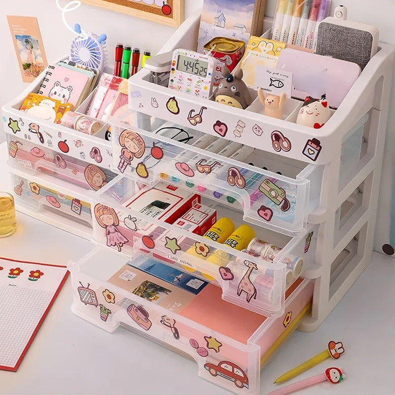 Large Capacity Makeup Organizer with Dustproof Drawer