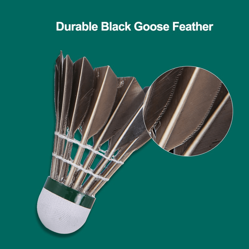 12pcs Goose Feather Badminton Shuttlecocks 77 76 Speed