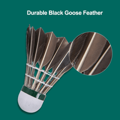 12pcs Goose Feather Badminton Shuttlecocks 77 76 Speed
