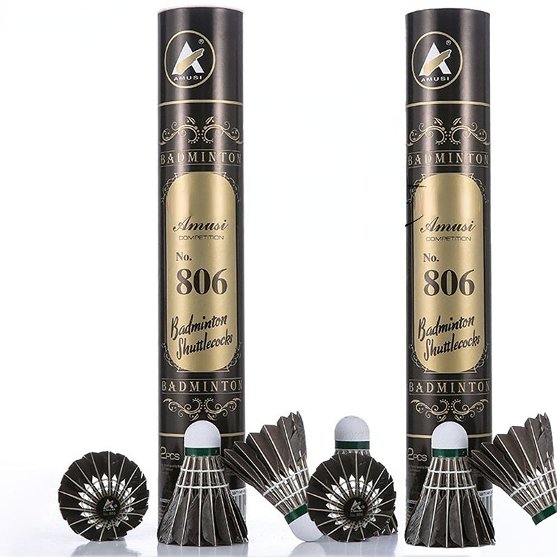 12pcs Goose Feather Badminton Shuttlecocks 77 76 Speed