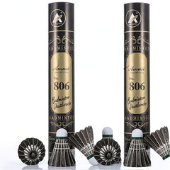 12pcs Goose Feather Badminton Shuttlecocks 77 76 Speed