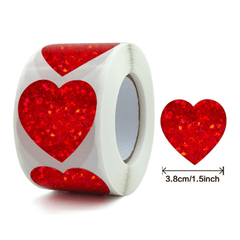 500pcs Heart Love Sticker Seal Lable Decoration Stickers