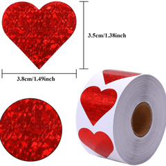 500pcs Heart Love Sticker Seal Lable Decoration Stickers