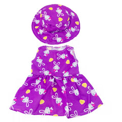 Rabbit Pattern Dress With Hats Doll Clothes