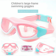 Swimming Goggles With Earplugs for Adults & Kids