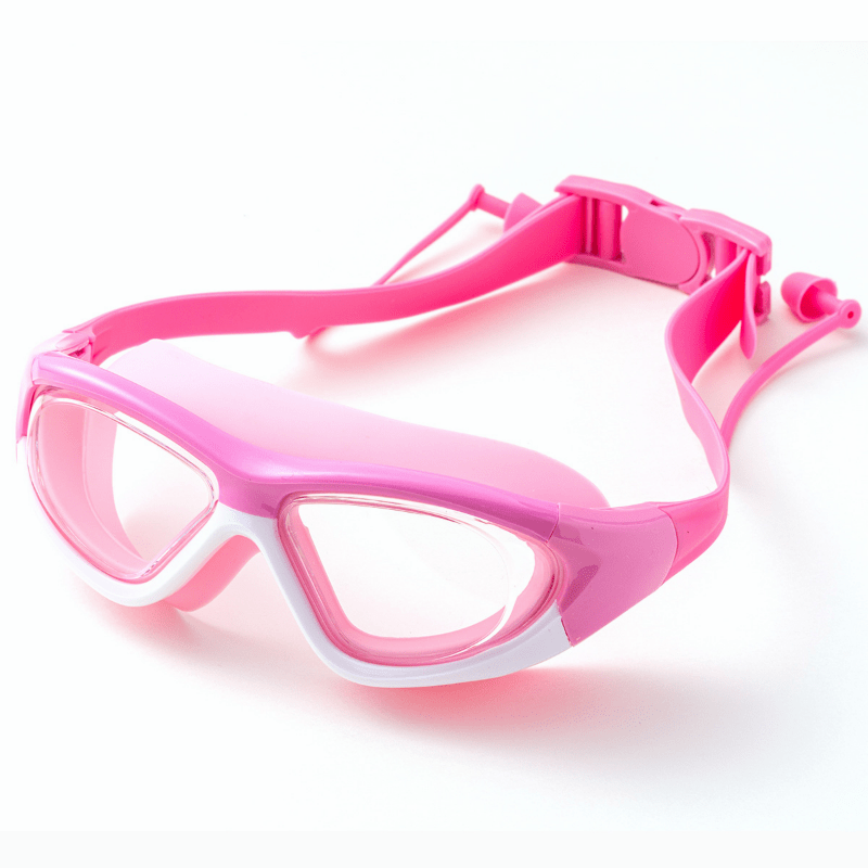 Swimming Goggles With Earplugs for Adults & Kids