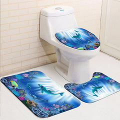 Sea World Dolphin Shower Curtain Bathroom Set