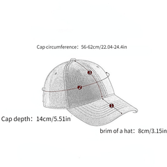 Men's Versatile Casual Baseball Cap Outdoor Sunshade Sunscreen Peaked Cap