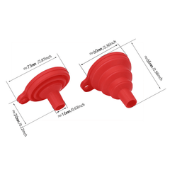 Silicone Funnel Kitchen Cooking Pouring Wine Foldable Storage