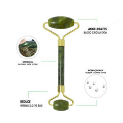 Jade Roller Gua Sha Set for Facial Skin Care Health Massager