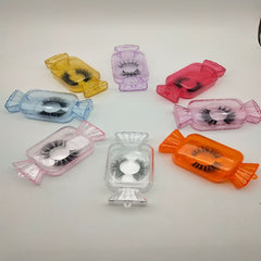 3D Mink Lashes Box Case Candy Shape Empty False Eyelash Packaging