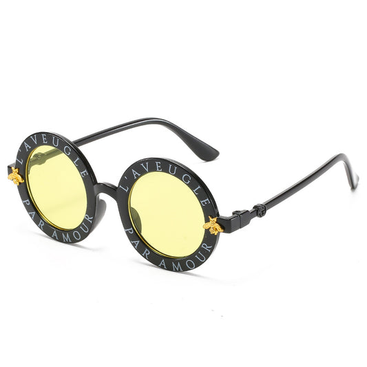 Kids Round Frame Sunglasses for Outdoor Activities