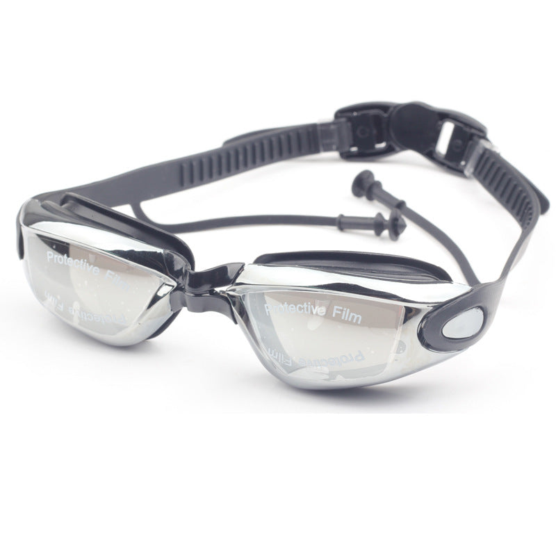 Inflatable Anti Fog Swimming Goggles with Earplug