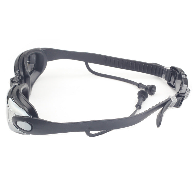 Inflatable Anti Fog Swimming Goggles with Earplug