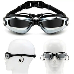 Inflatable Anti Fog Swimming Goggles with Earplug