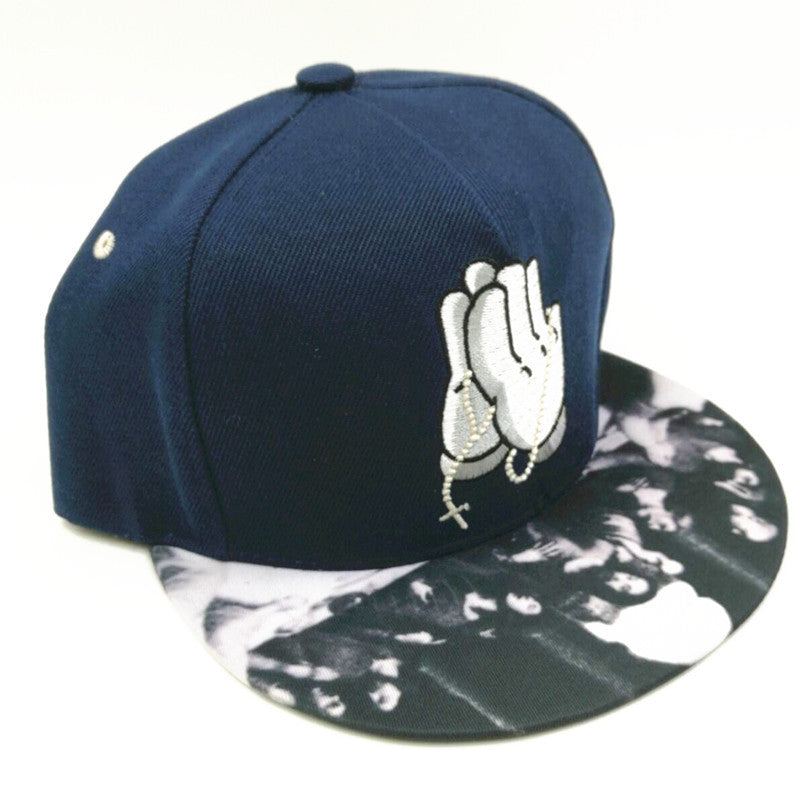 Baseball Cap Skateboard Flat Brim Hip Hop Sun Cap