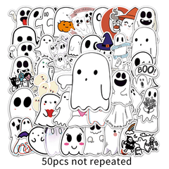 50pcs Spooky Doodle Stickers DIY Waterproof Decorative Graffiti Stickers