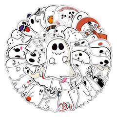 50pcs Spooky Doodle Stickers DIY Waterproof Decorative Graffiti Stickers