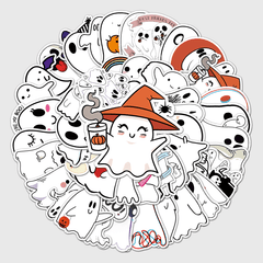 50pcs Spooky Doodle Stickers DIY Waterproof Decorative Graffiti Stickers