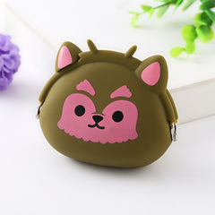 Girls Cartoon Animal Creative Clip Coin Purse Silicone Storage Bag Wallet