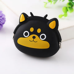 Girls Cartoon Animal Creative Clip Coin Purse Silicone Storage Bag Wallet