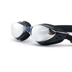 Waterproof Anti fog Swimming Goggles Unisex Large Frame Adjustable Glasses