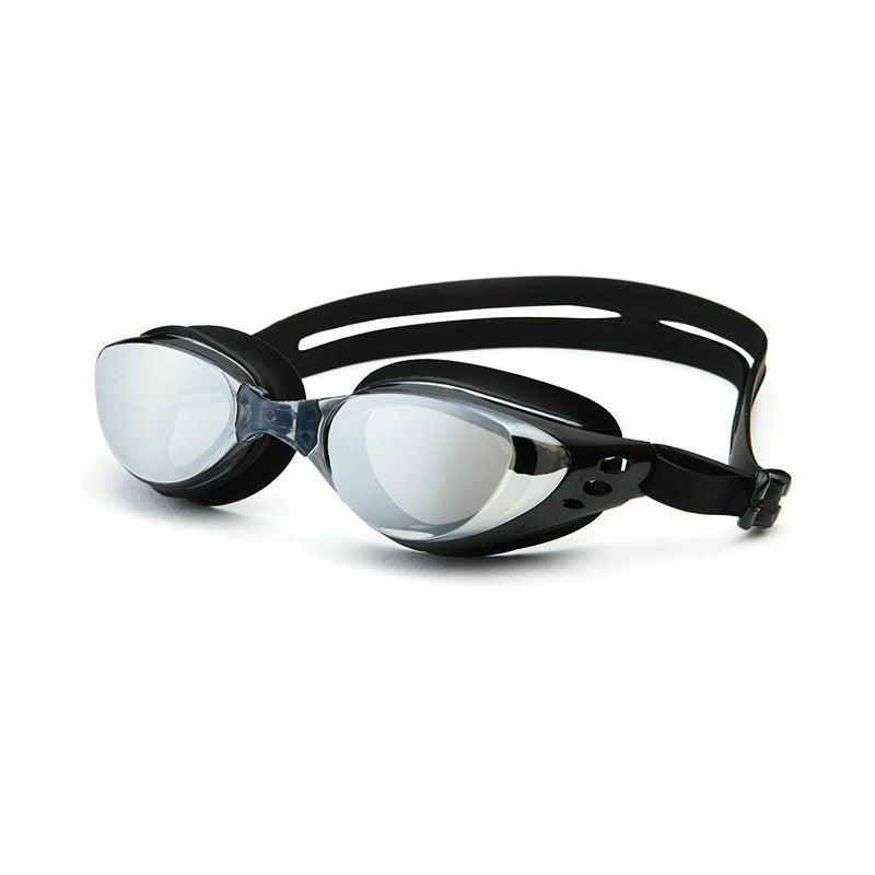 Waterproof Anti fog Swimming Goggles Unisex Large Frame Adjustable Glasses