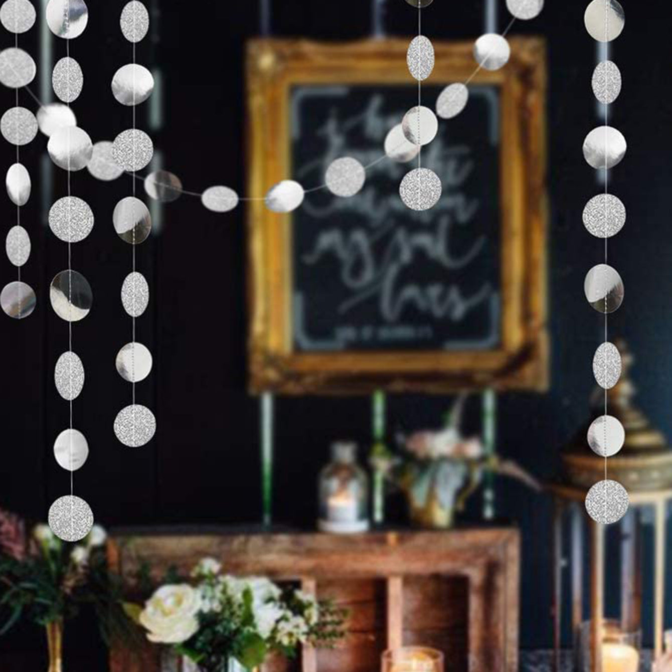 Sparkling Dot Garland for Home Decoration Party Supplies and Photo Props