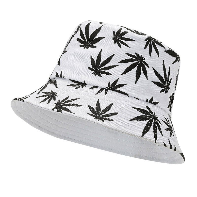 Reversible Marijuana Bucket Hat Summer Fisherman Sun Hat