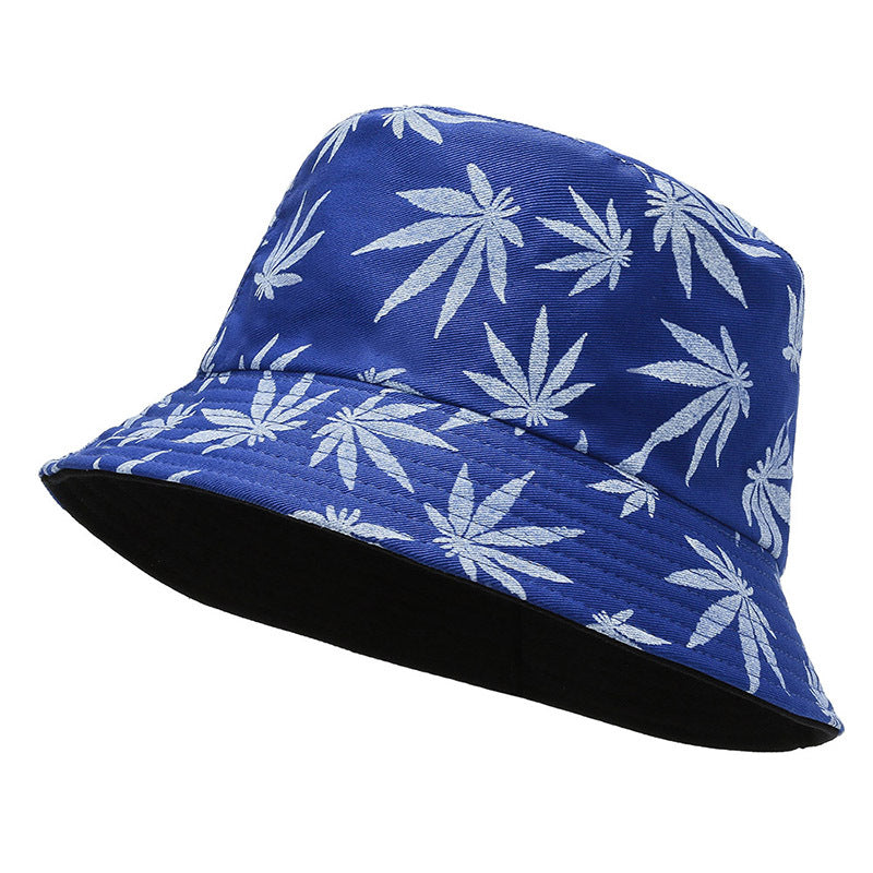 Reversible Marijuana Bucket Hat Summer Fisherman Sun Hat
