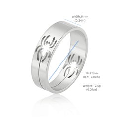 Hollow Spider Stainless Steel Ring For Women Jewelry Gift