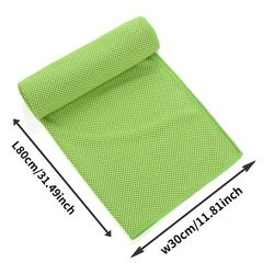 2pcs Quick Cooling Ice Towel for Sports Heat Resistant Elastic
