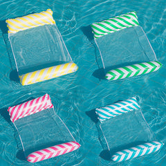 1pc Inflatable Water Hammock with Pump for Pools