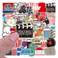 50pcs Fun Movie Graffiti Stickers Notebook Motorcycle Suitcase Guitar
