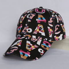 Unisex Alphabet Number Baseball Cap Outdoor Sun Hat