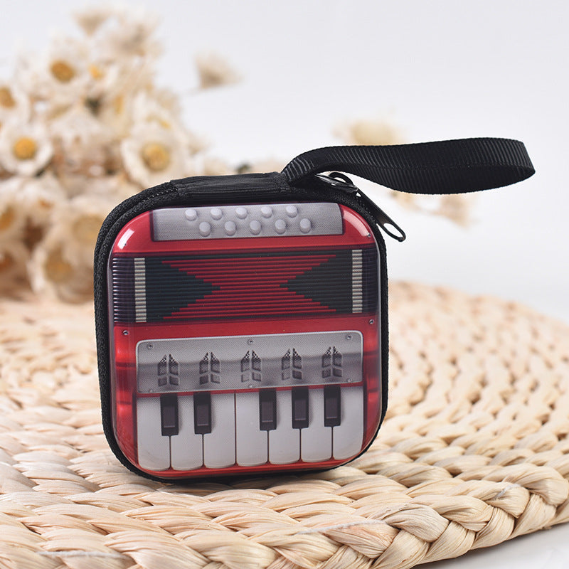 Vintage Pattern Print Zipper Wallet Coin Purse Storage Bag
