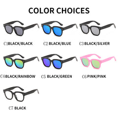 Girls Rectangle Frame Sunglasses For Outdoor Activities