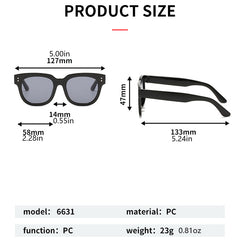 Girls Rectangle Frame Sunglasses For Outdoor Activities