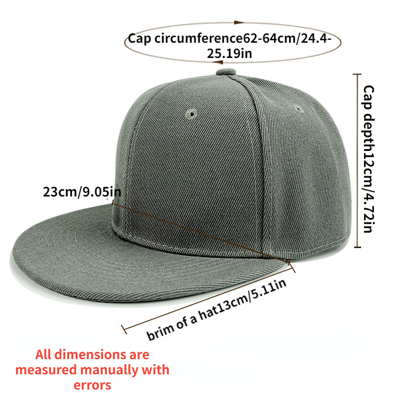 Hip Hop Flat Brim Hat Men Women Sunshade Peaked Cap Street Dance Hip Hop Hat