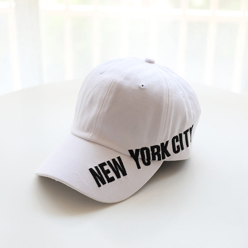 Men's Letter Print Baseball Hat Sunscreen Embroidered Cap
