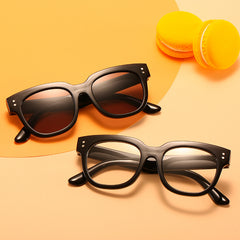 Girls Rectangle Frame Sunglasses For Outdoor Activities