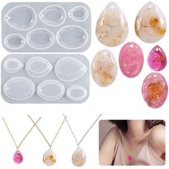 Necklace Pendant Silicone Resin Mold Craft DIY Mould Crystal Epoxy
