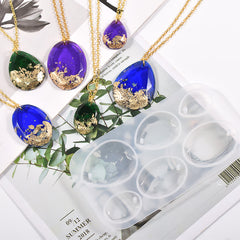 Necklace Pendant Silicone Resin Mold Craft DIY Mould Crystal Epoxy