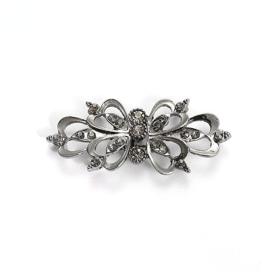 Crystal Cardigan Clips Rhinestone Buttons Alloy Buckle Collar