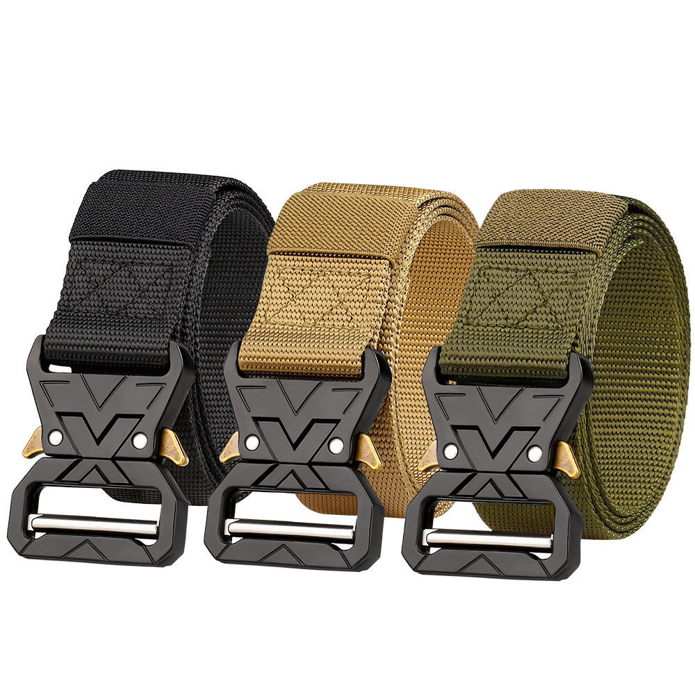 Heavy Duty Tactical Belt for Men Quick Release 1.5 Inch Nylon Web Rigger Belt