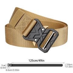 Heavy Duty Tactical Belt for Men Quick Release 1.5 Inch Nylon Web Rigger Belt
