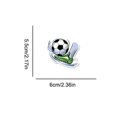 50pcs Football Sports Water-Resistant Sticker Cartoon DIY Creative Toys